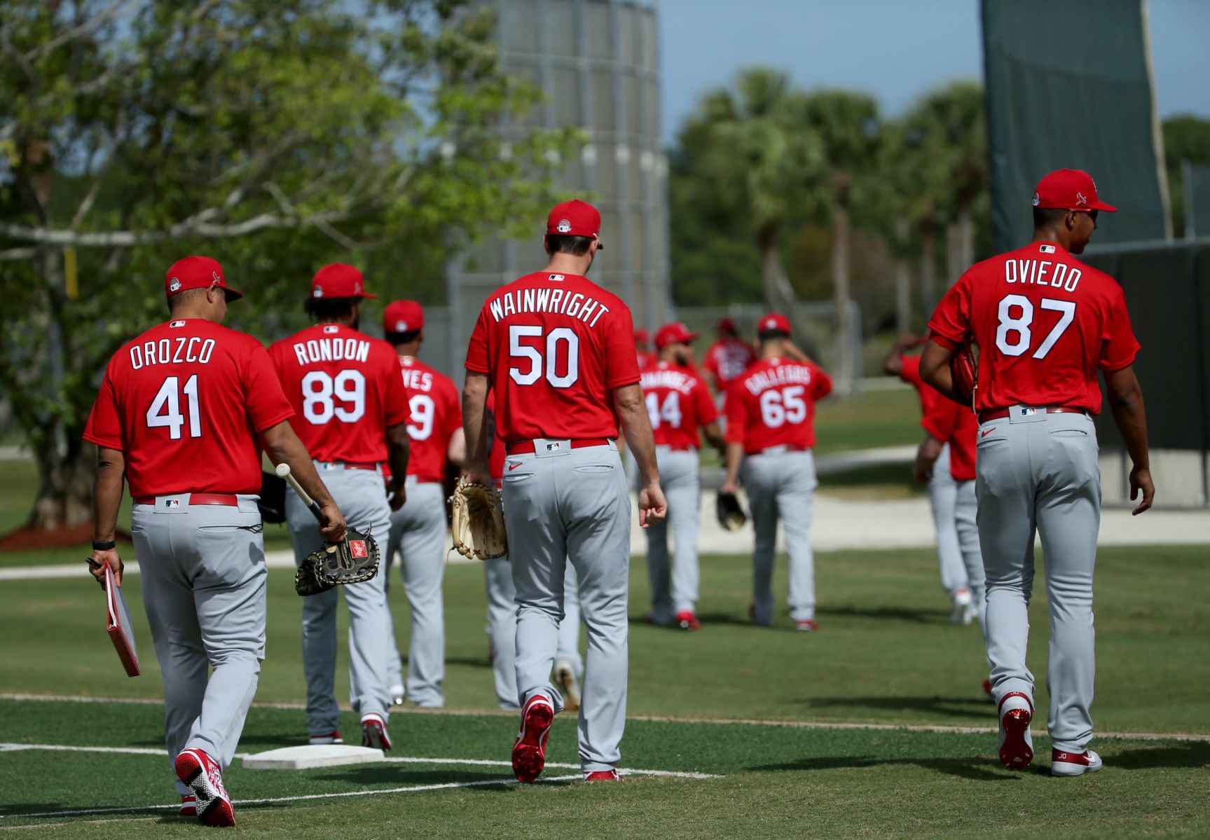 First official workout of Cardinals spring training